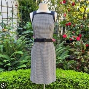 Like New W by Worth Women's Sleeveless Square Neck Printed Sheath dress, Size 6